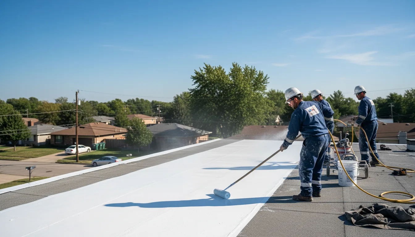 Commercial roof coating in Des Lacs, ND near me
